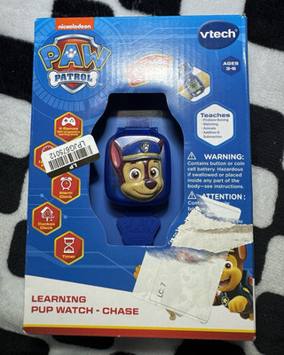 VTech PAW Patrol Learning Pup Watch - Chase, Ages 3-6 Years, Age Level 4-7