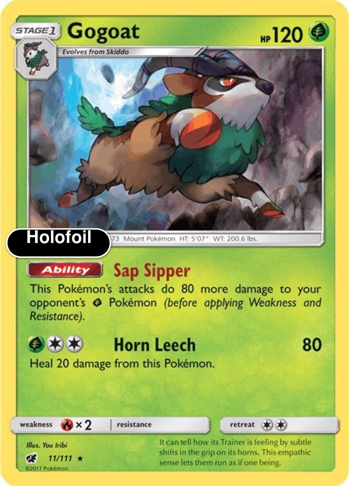 Pokemon - Gogoat - Holofoil [SM04 - 11/111 Lightly Played]
