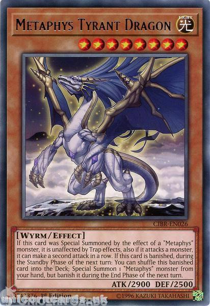 CIBR-EN026 Metaphys Tyrant Dragon Rare 1st Edition Mint YuGiOh Card