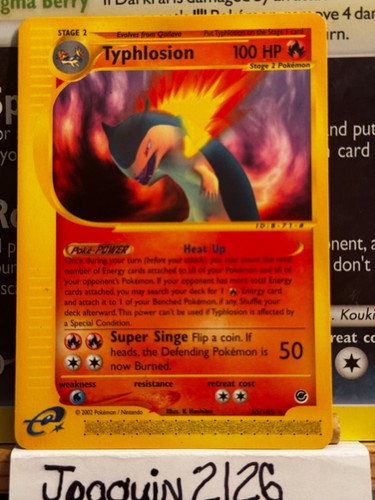 Typhlosion Expedition Base Set 65/165 Non Holo Rare LP+/NM- Pokemon Card TCG