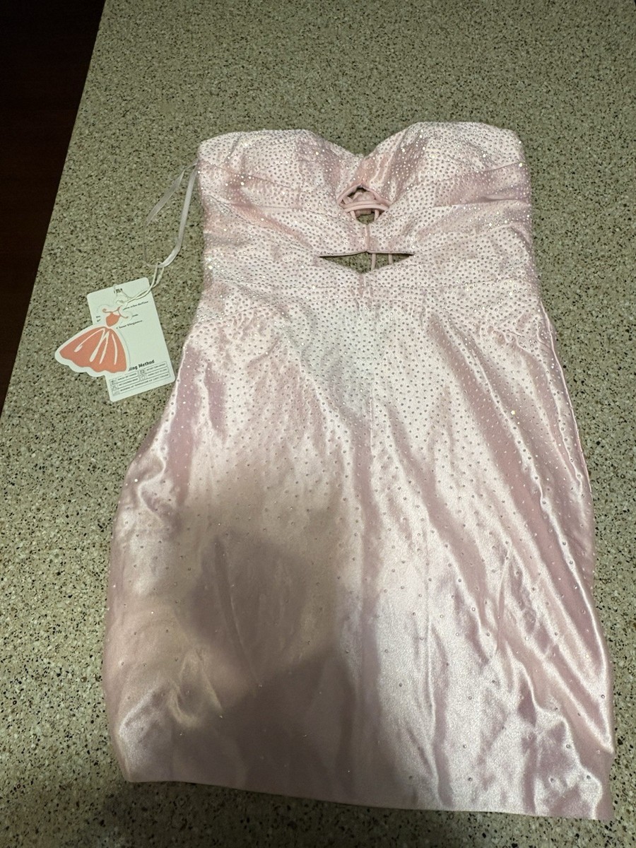 dusty pink homecoming dress Lace-up Dusty Rose Appliques A-Line Short Homecoming Dress – FancyVestido main image 1