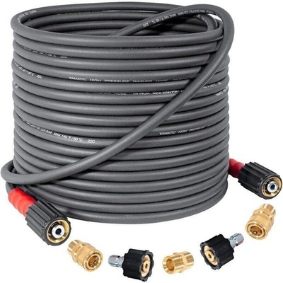 #ad 50FT X 1 4quot; Super Flexible Pressure Washer Hose Kink Resistant 3200 PSI Power US $68.78