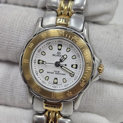 Burett Professional 100 Meters Swiss Ladies Watch Two Tone B2029CW 30mm