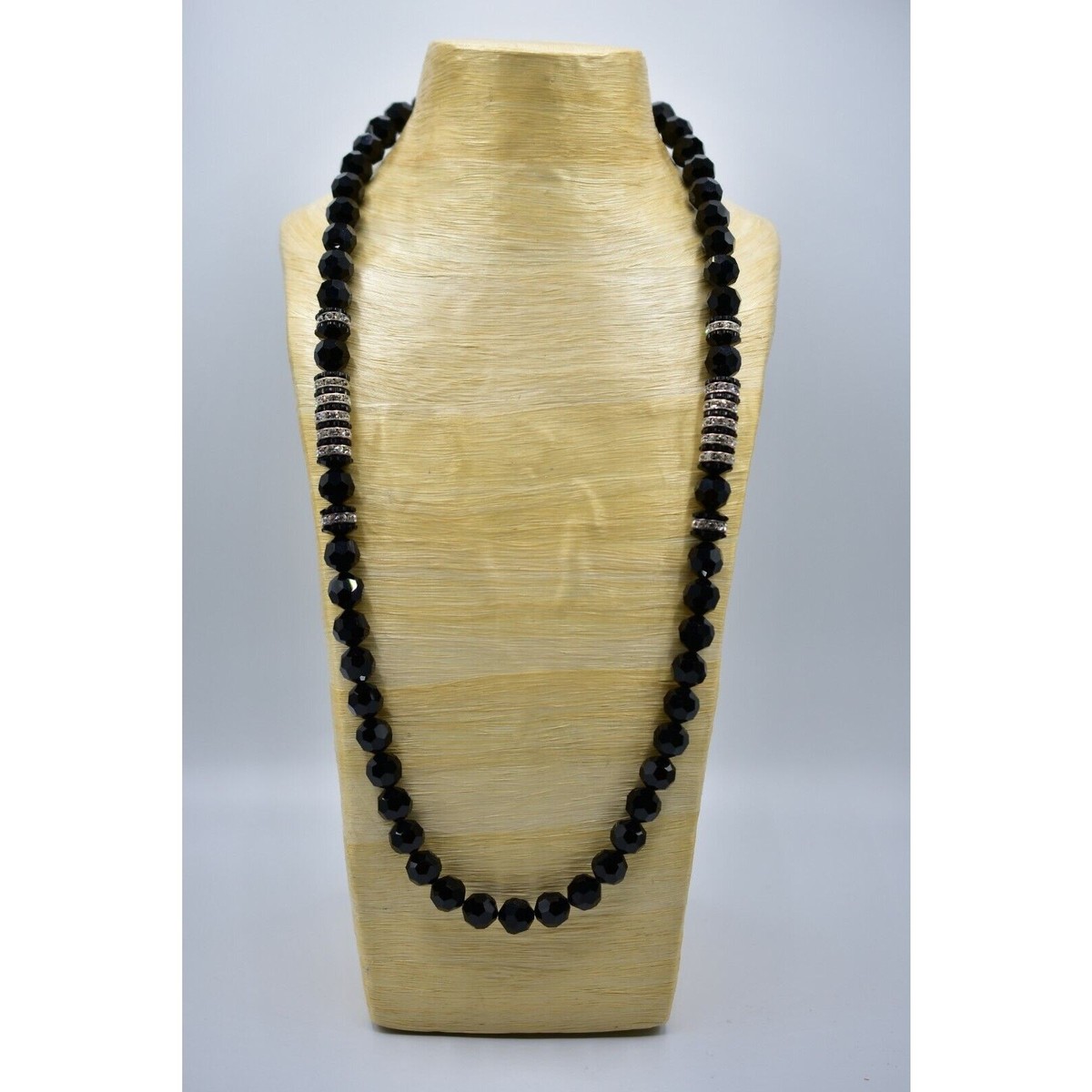 Faith Porter Vintage Necklace Swarovski Strass Lead Art Nouveau Crystal 90s Bin6 View 5