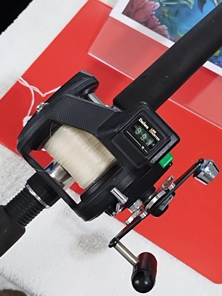 Caña de pescar de arrastre Daiwa Sealine 7' ML 12-30 lb y carrete Great Lakes 47LC Foto 4 de 4