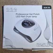 Sun X9 Max 220W Professional UV LED Nail Lamp Dryer Gel Polish Touch Display