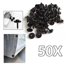 50pcs Bumper Retainer Clips Bolts Car Body Fender Metal Screws Durable Practical