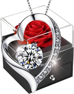 Ewige rote Rose in Geschenkbox   Handgefertigt für besondere Anlässe