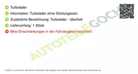 Turbolader Abgasturbolader für Mitsubishi L200 K7T K6T K5T Pajero Sport I 01-06