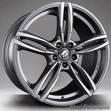 18 Zoll DX3 Alufelgen 8x18 5x112 ET45 anthrazit frontpoliert für Audi