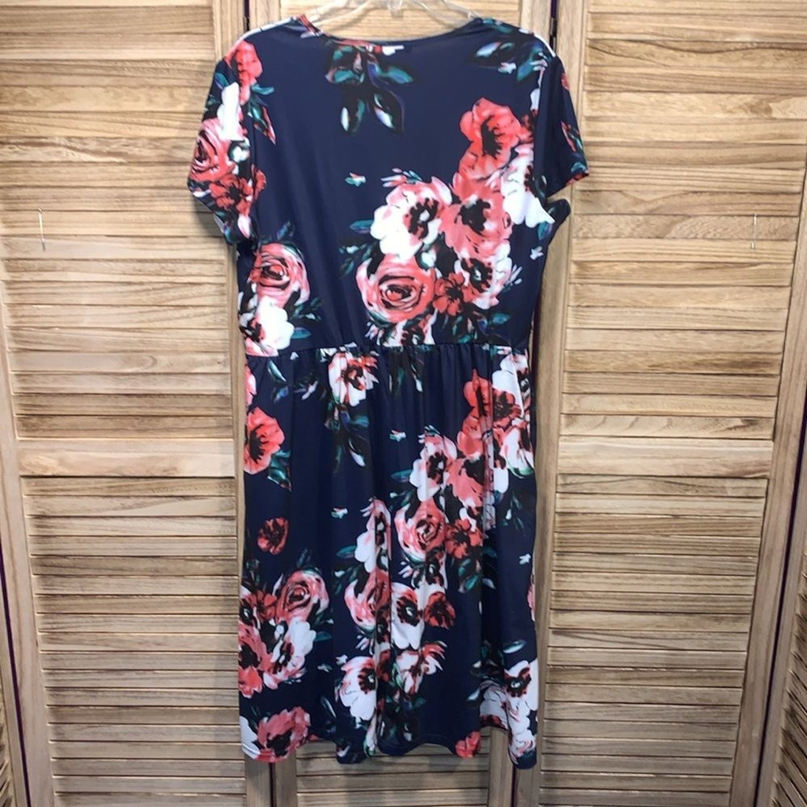 OUGES Floral Print Maxi Dress Size XXL - image 6