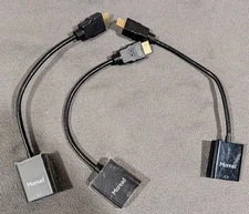 Lot of 3 Moread HDMI to VGA Adapters Black Used