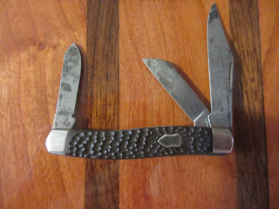 Imperial Ireland коричневый рифленый Delrin ручки 3 лезвия Stockman и 2 другие - Изображение 3 из 4