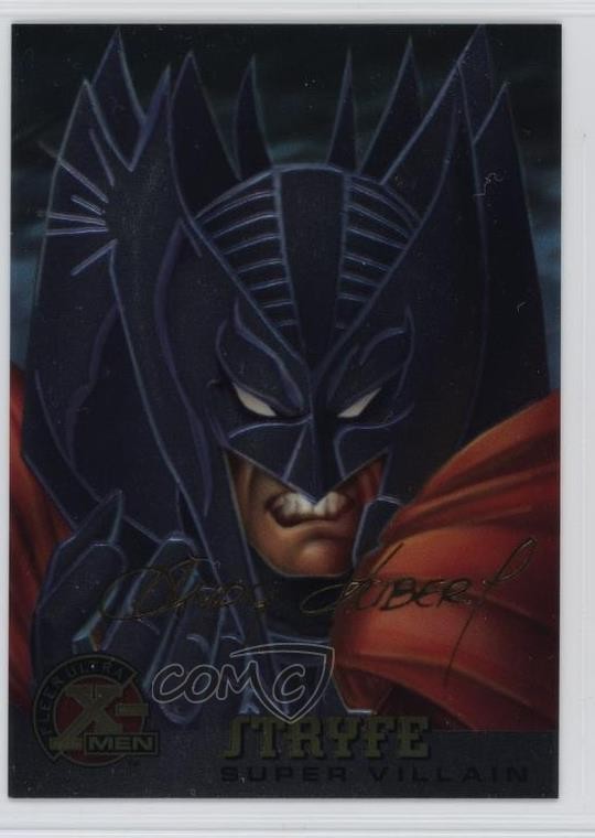 1995 Fleer Ultra Marvel X-Men All-Chromium Gold Foil Signature Stryfe #78 my8
