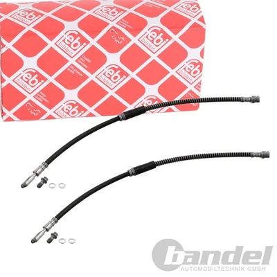 2X FEBI BILSTEIN BREMSSCHLÄUCHE VORNE BEIDSEITIG PASSEND FÜR AUDI A3 SEAT ALTEA - Bild 1 von 3
