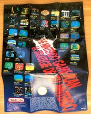 POSTER OFFICIEL THE NINTENDO GAME PLAN LA STRATÉGIE DE JEU - NES FRA-3 42*29cm