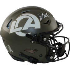 Davante Adams Autographed Los Angeles Rams SpeedFlex 22 STS Helmet Beckett 55029