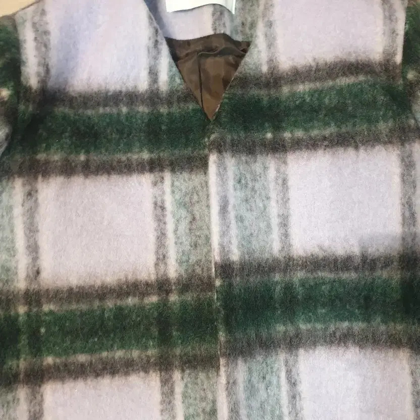 Checked Pattern Short Jacket - Women's Outerwear - image 4