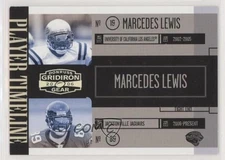 2006 Donruss Gridiron Gear Player Timeline Silver /250 Marcedes Lewis Rookie RC