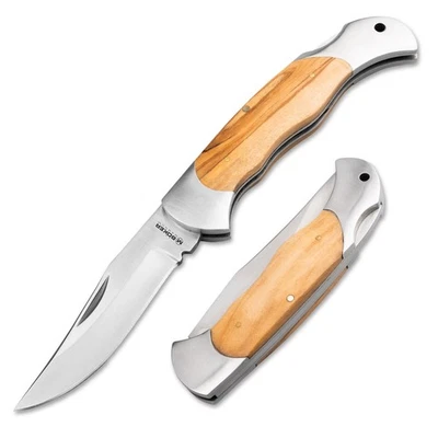 BÖKER MAGNUM Classic Hunter One Jagd-Taschenmesser 42a 440A Holzgriff 01MB140 - Bild 1 von 4