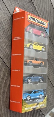 Matchbox Porsche Heroes 5 Pack 911 GT3, Targa, Carrera, 914, 918