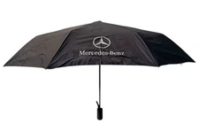 Mercedes Benz Black Wind Proof Stainless Steel Compact Foldable Umbrella Frame