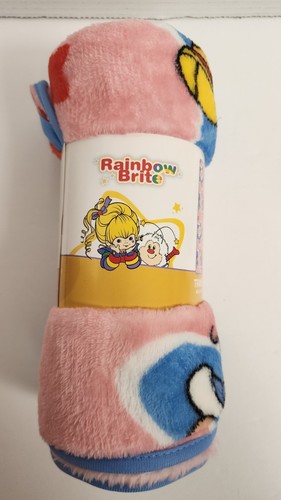Nueva manta de viaje Rainbow Brite & Twink 40 pulgadas X 50 pulgadas y figura TLS Cheebee - Imagen 6 de 11