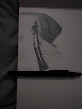 800 Mechanical Pencil - 0.5mm Fine Point, Retractable, All-Metal Hex Design