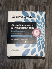 Simply Vital Collagen, Retinol & Hyaluronic Acid Day & Night Cream 1.7oz
