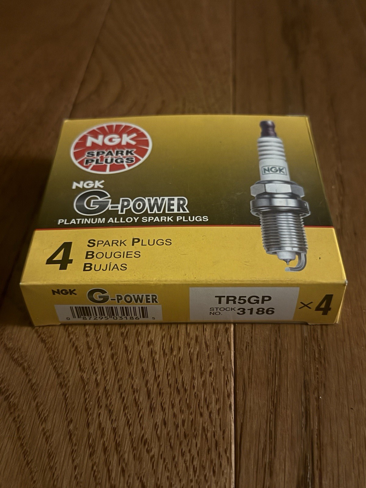 4 New NGK G Power Spark Plugs TRSGP 3186