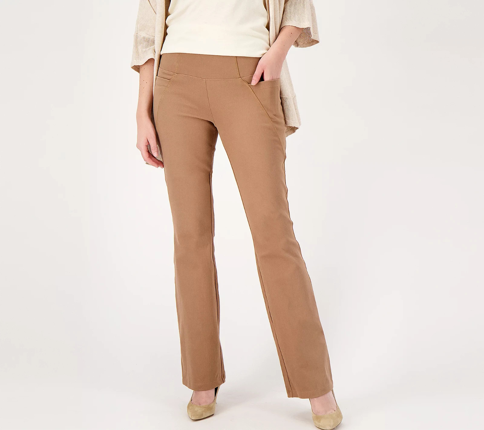 #1583 Women with Control Regular Prime Stretch Denim Flair Pants Size M