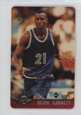 1996 Assets Phone Cards Hot Print $2 Kevin Garnett #9 HOF 9hx