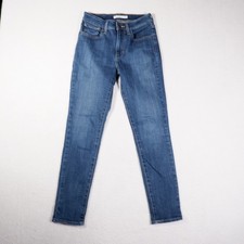 Levi's 721 Women's Blue Jeans High Rise Skinny 27 Dark Wash