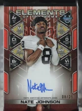 Nate Johnson 2024 Bowman University Best Elements of the Game Orange Auto /35