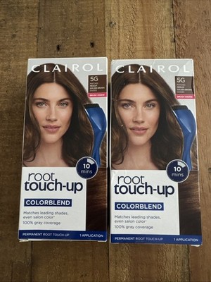 2 Pack Clairol Root Touch-Up Hair 5G Matches Medium Golden Brown Shades