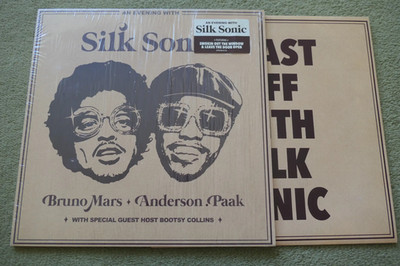 SILK SONIC   AN EVENING WITH SILK SONIC LP   Nr MINT 2022 ORIG BRUNO MARS  PAAK