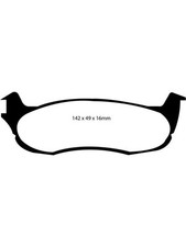 EBC 00-01 For Ford Expedition 4.6 2WD Yellowstuff Rear Brake Pads (DP41633R)