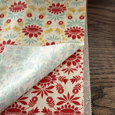 Moda Cosmo Cricket Collection  Layer Cake 10''  2 Yd  Gold  Fabric 1 Yd Blue