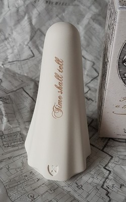 Time Shall Tell ~ POESY Etched Large Ghost ~ White & Gold ~ York Ghost Merchants