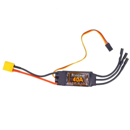 40A Brushless ESC Speed Controller with 5V 3A BEC Output for RC Drone Airplane - Picture 2 of 15