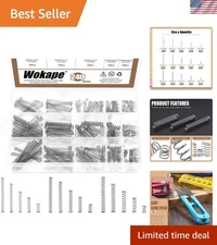 Complete Kit of Compression Springs - 240Pcs in 15 Sizes, Superior Steel Quality