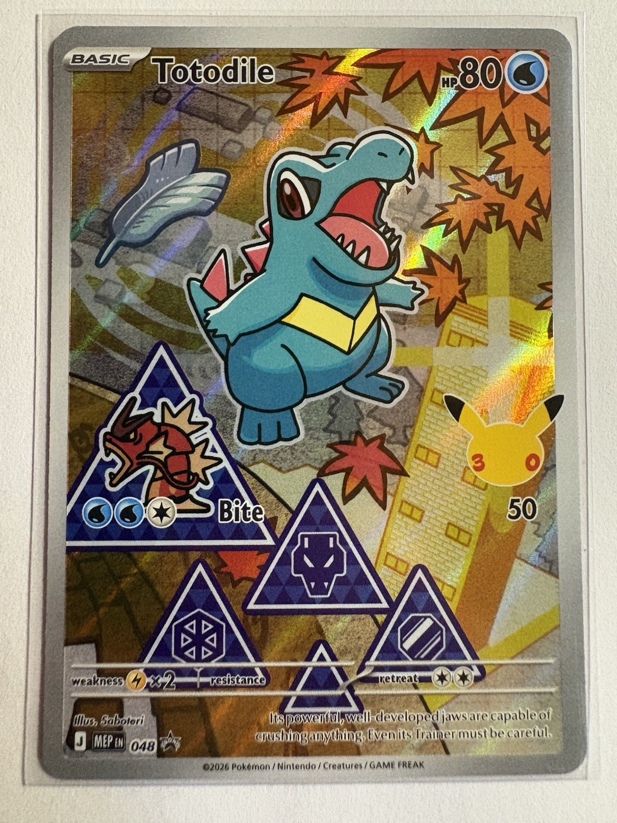 Nintendo Pokemon TCG Totodile 048 Mega Evolution Promo Holo 80HP Basic ENG 2026