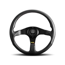 Momo Tun35bk0b For Tuner Steering Wheel 350 Mm-black Leatherred Stitchblack Sp