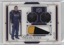 2021 Panini National Treasures Three Wide Holo Silver /25 Ryan Newman #TW-RN