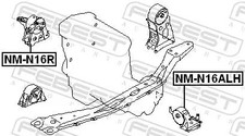 Support moteur Nissan ALMERA TINO