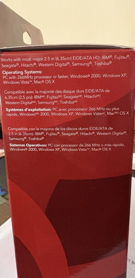 Rocketfish 2.5" USB 2.0 Hard Drive Enclosure Kit Model RF-HD25 NIB - Image 4 of 4