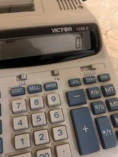 Victor 1228-2 Printing Calculator, Print In Black And Red TESTED