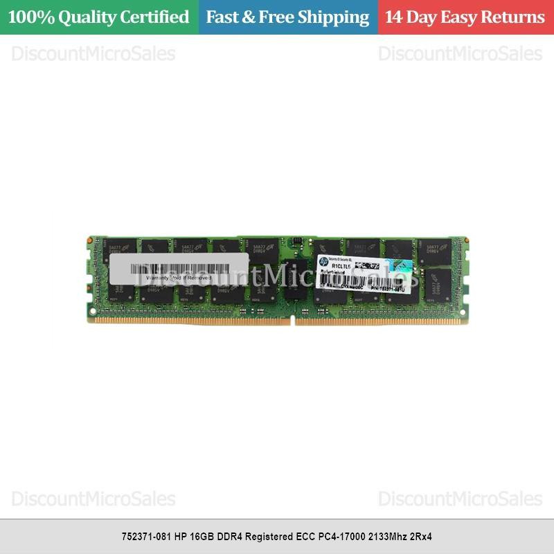 HP 16GB DDR4 LRDIMM Memory – PC4-2133P, ECC Registered, Compatible With Server/Workstation