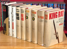 Shogun / Asian Saga Set, James Clavell, 1980s BCE HCDJ Lot x9, FULL SERIES MYLAR