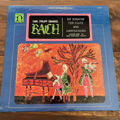 Carl Philipp Emanuel Bach Six Sonatas for Flute & Harpsichord LP Nonesuch H71034